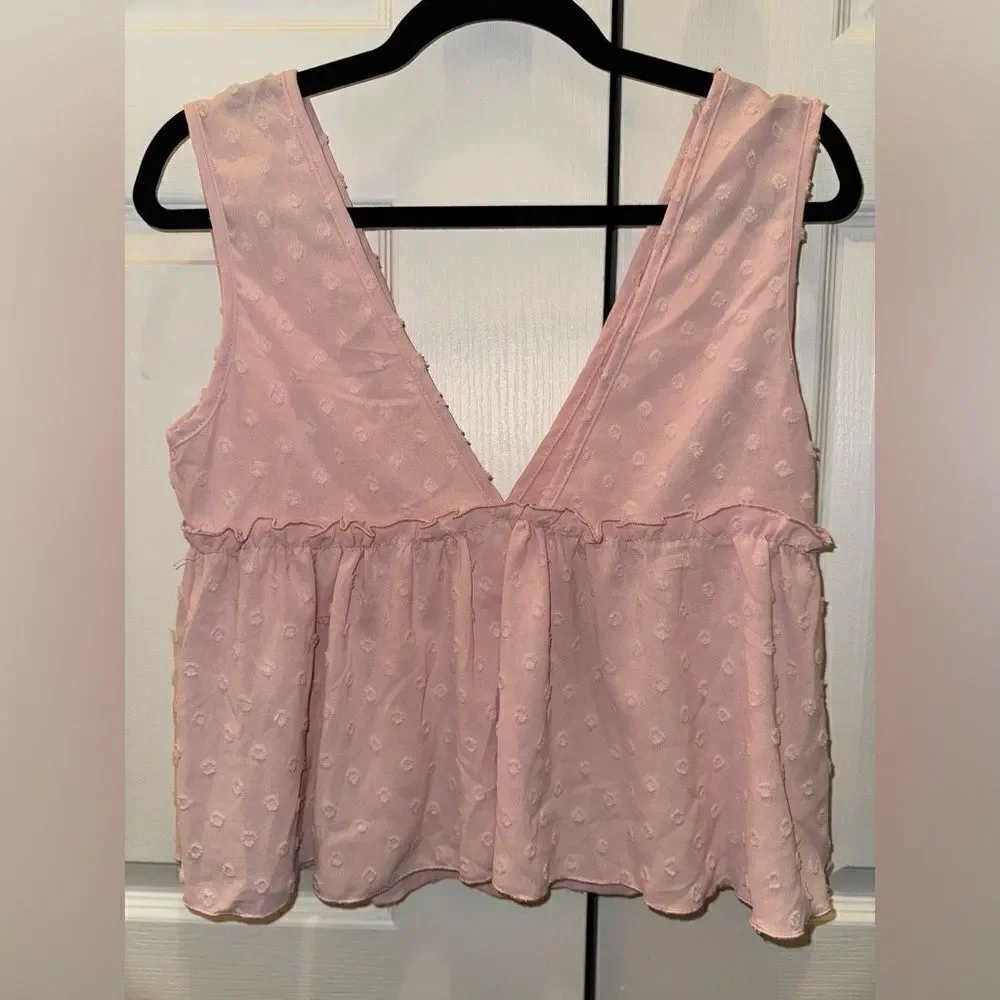 Blush Ruffle Baby Doll Tank - Picture 5 of 5